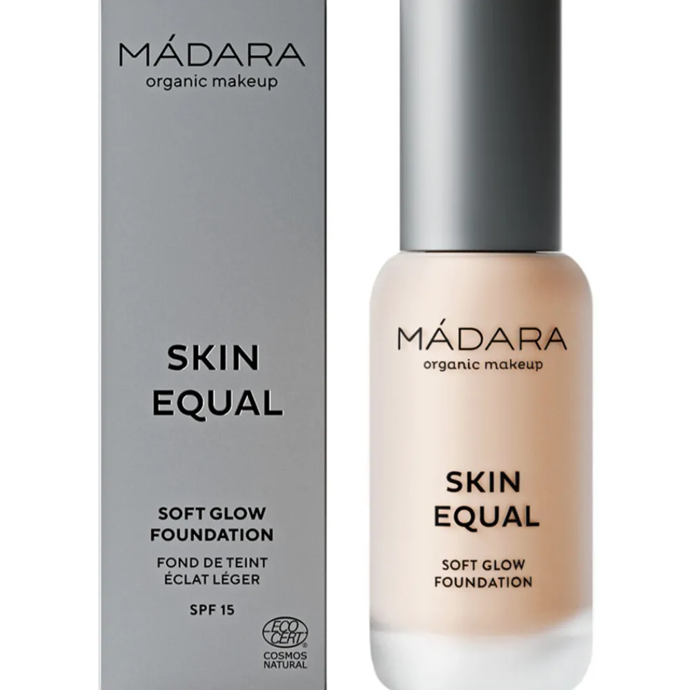 Foundation<Madara Skin Equal Soft Glow Foundation SPF 15 20 Ivory 30 ml
