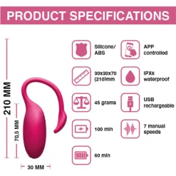 Voor Haar<Magic Motion Flamingo Vibrerende Bullet App Bedienbare App Bedienbare