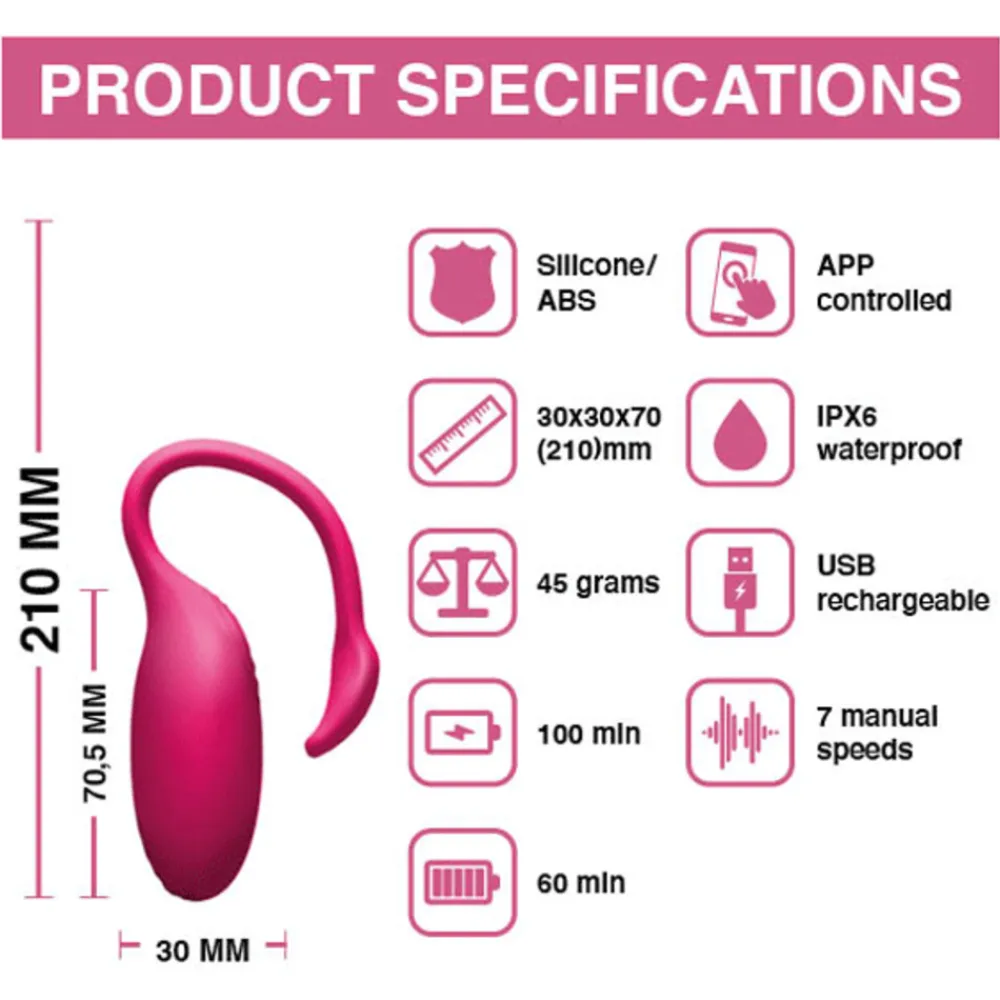 Voor Haar<Magic Motion Flamingo Vibrerende Bullet App Bedienbare App Bedienbare