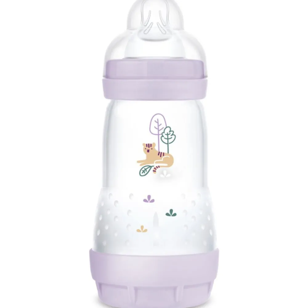 Babyfles Easy Start Anti-Colic Matt Lila 0+ mnd 260 ml^MAM Best
