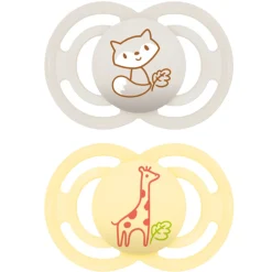 Flessen & Spenen<MAM Fopspeen Perfect Silikon 16+ mnd Universeel 2 stuks