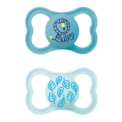 Fopspeen Supreme Silikon 16+ mnd Blauw 2 stuks^MAM Discount