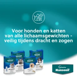 Vlo, Teek & Worm<Mansonil All Worm Tasty Ontworming Tabletten Hond 2 stuks