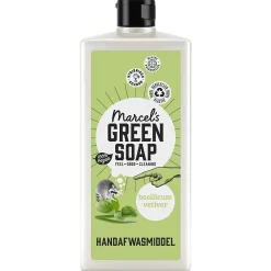 Outlet Marcel's Green Soap Afwasmiddel Basilicum & Vetiver Gras 500 ml Handafwas