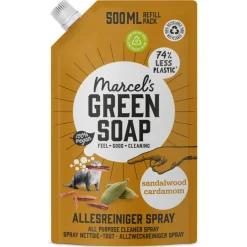 Marcel's Green Soap Allesreiniger Spray Sandelhout & Kardemom Navulling 500 ml^Marcels Green Soap Clearance