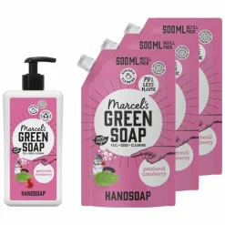 Keukenartikelen<Marcels Green Soap Marcel's Green Soap Patchouli & Cranberry Handzeep Pakket