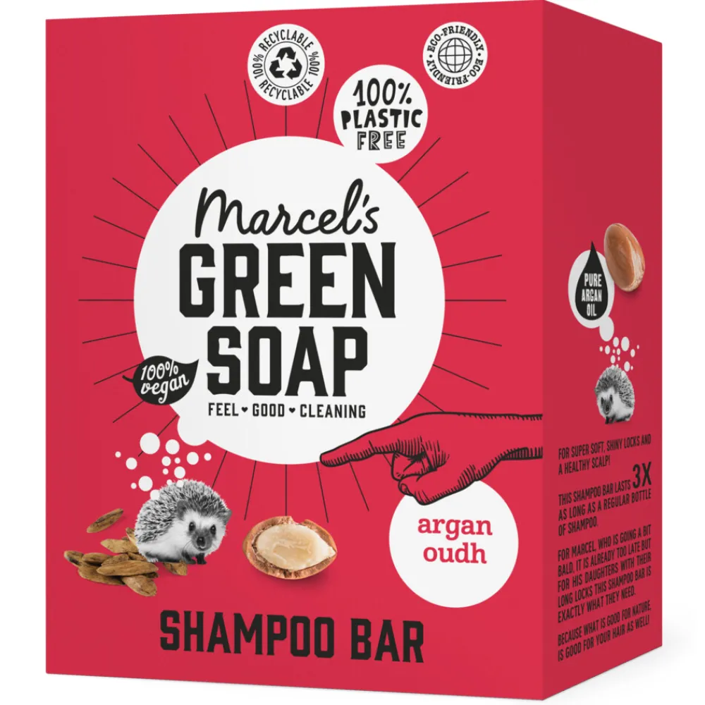 Marcel's Green Soap Shampoobar Argan & Oudh 90 gr^Marcels Green Soap Hot