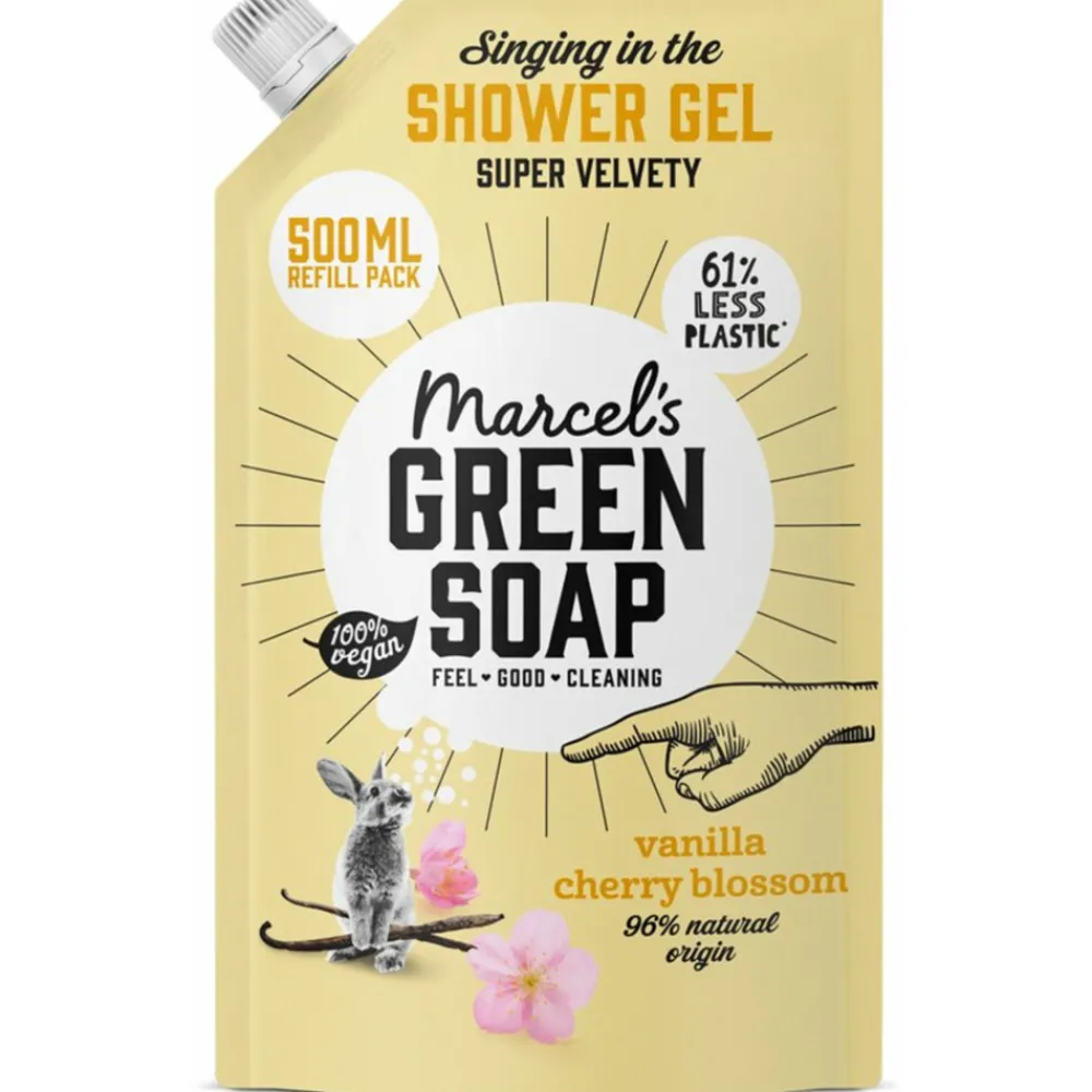 Bad & Douche<Marcels Green Soap Marcel's Green Soap Shower Gel Navulling Vanille & Kersenbloesem 500 ml