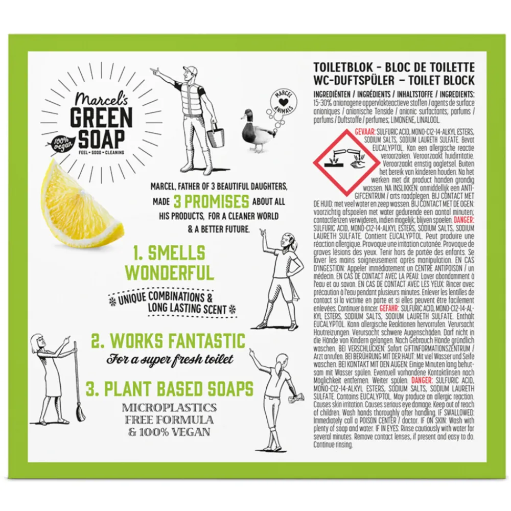 Marcel's Green Soap Toiletblok Citroen & Gember^Marcels Green Soap New