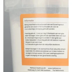 Bakken<Mattisson Baking Soda Zuiver 650 gr