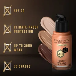 Facefinity All Day Flawless Foundation C82 Deep Bronze 34 ml^Max Factor Clearance