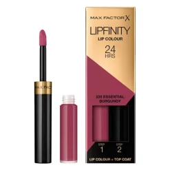 Lipfinity Liquid Lipstick 330 Essential Burgundy^Max Factor New