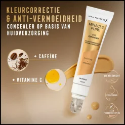 Concealer<Max Factor Miracle Pure Eye Enhancer Concealer 04 Honey 10 ml