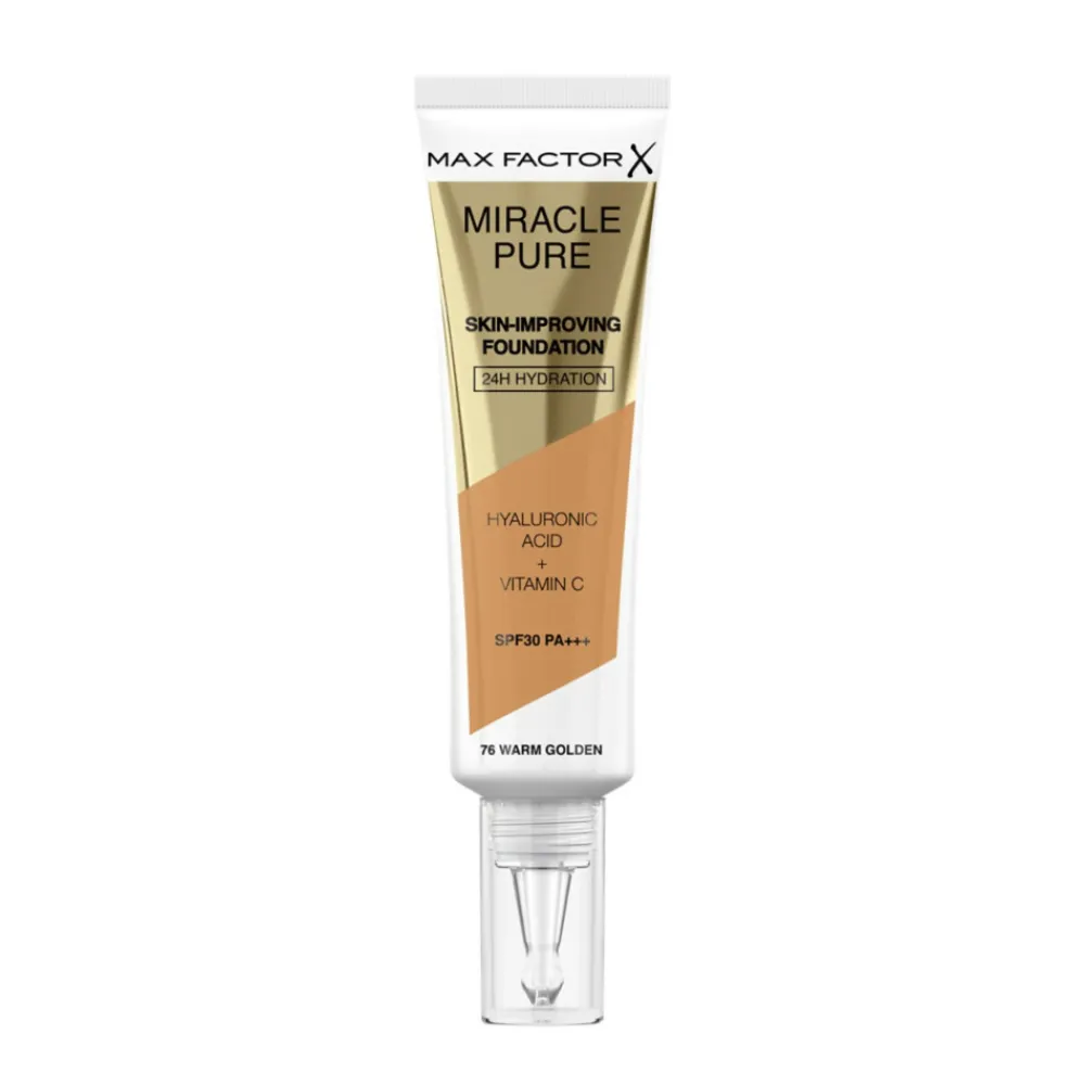 Sale Miracle Pure Foundation 076 Warm Golden 30 ml Foundation
