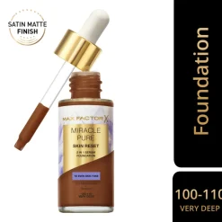 Miracle Pure 2in1 Skin Reset Serum Foundation Very Deep 30 ml^Max Factor Online