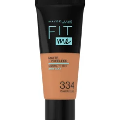 Foundation<Maybelline Fit Me Matte + Poreless Foundation 334 Warm Tan
