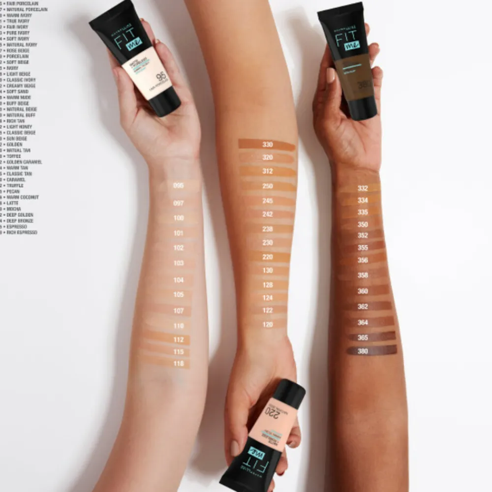 Foundation<Maybelline Fit Me Matte + Poreless Foundation 110 Porcelain