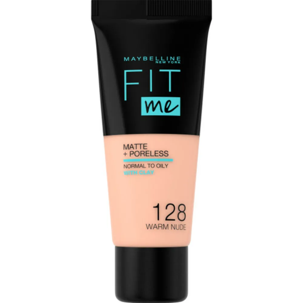 Clearance Fit Me Matte + Poreless Foundation 128 Warm Nude Foundation