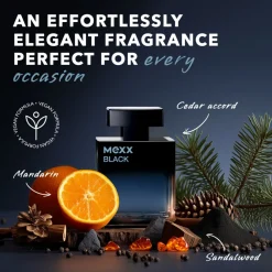 Black for Men Eau De Parfum 50 ml^Mexx Sale