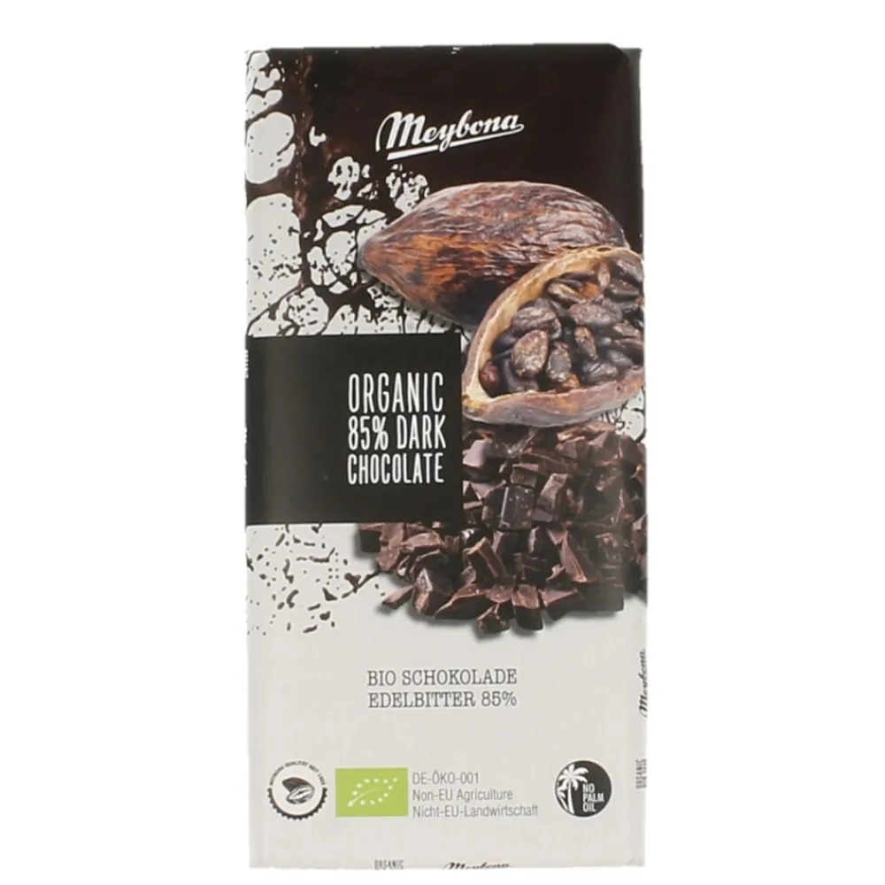 Chocolade<Meybona Choco Puur 85% Bio 100 gr