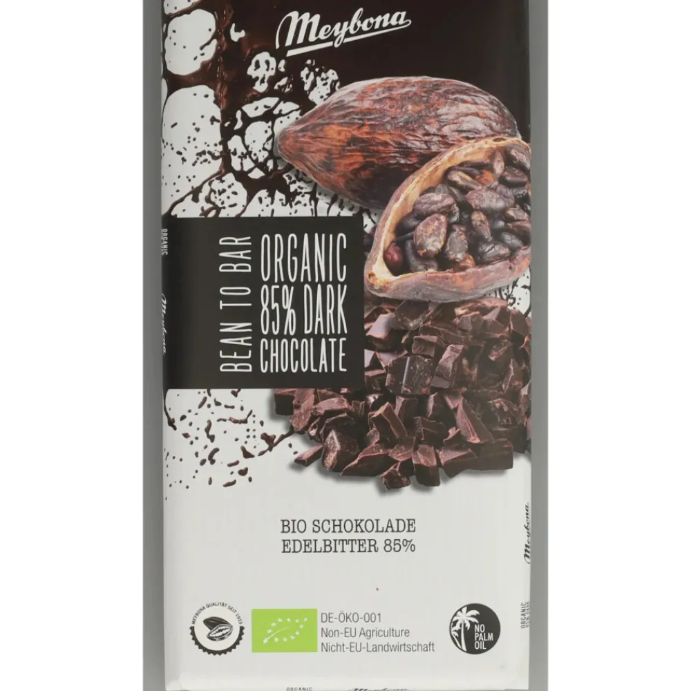 Chocolade<Meybona Choco Puur 85% Bio 100 gr