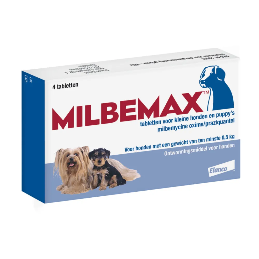 Ontworming Tabletten Hond 0,5 - 10 kg 2 x 2 tabletten^Milbemax Outlet