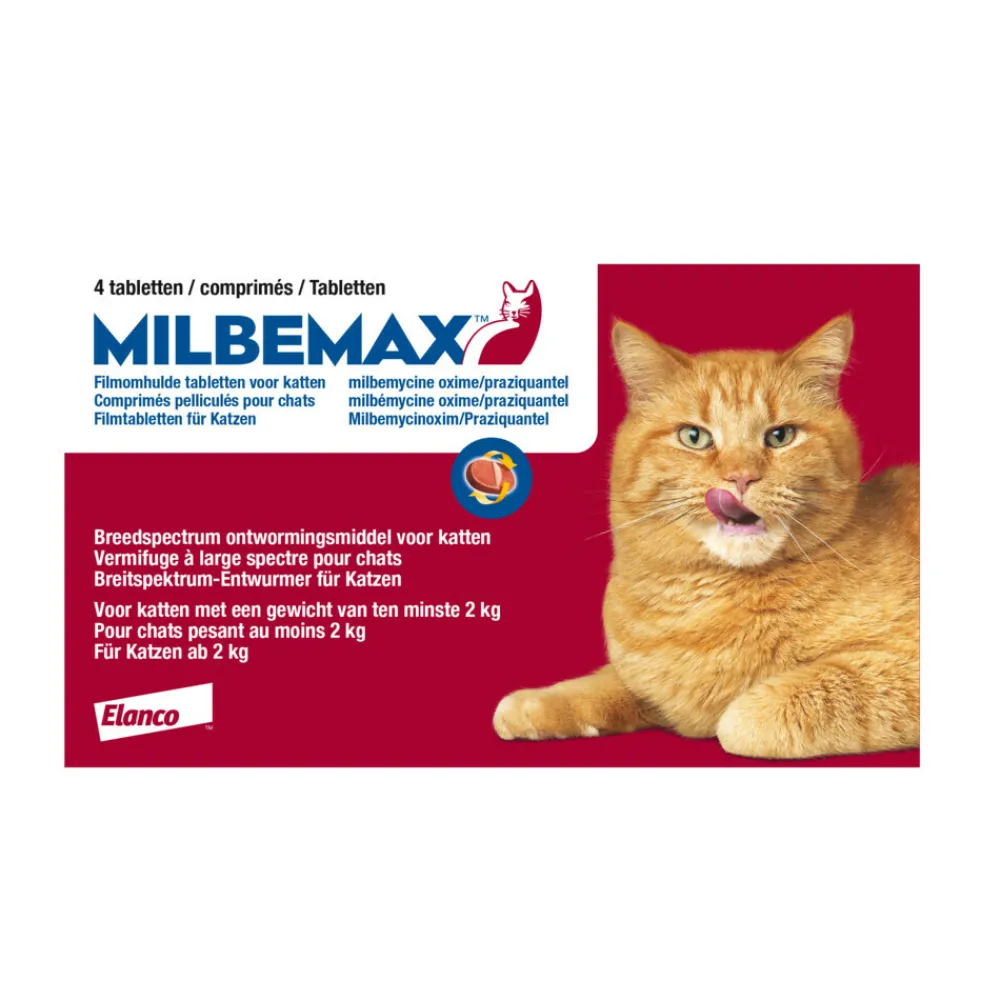 Ontworming Tabletten Kat 2 - 12 kg 2 x 2 tabletten^Milbemax New