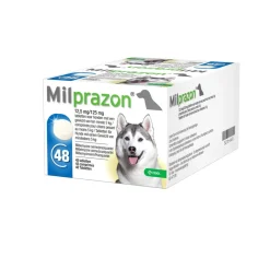 Vlo, Teek & Worm<Milprazon Wormtabletten Hond 12,5mg/125mg Groot 48 tabletten