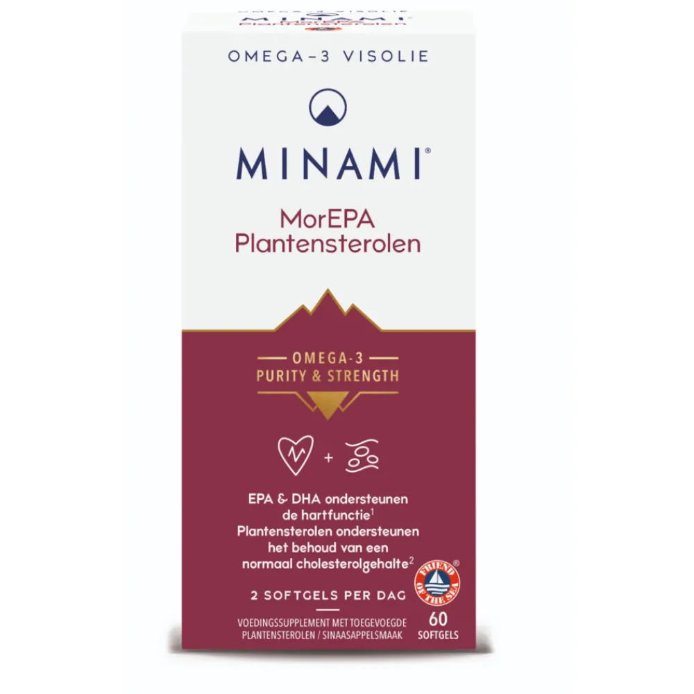 Hart, Bloed & Cholesterol<Minami MorEPA Plantsterolen 60 softgels