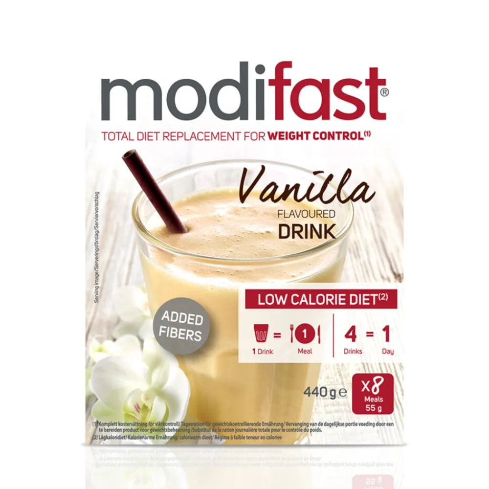 Dranken<Modifast Intensive Milkshake Vanille 8 x 55 gr