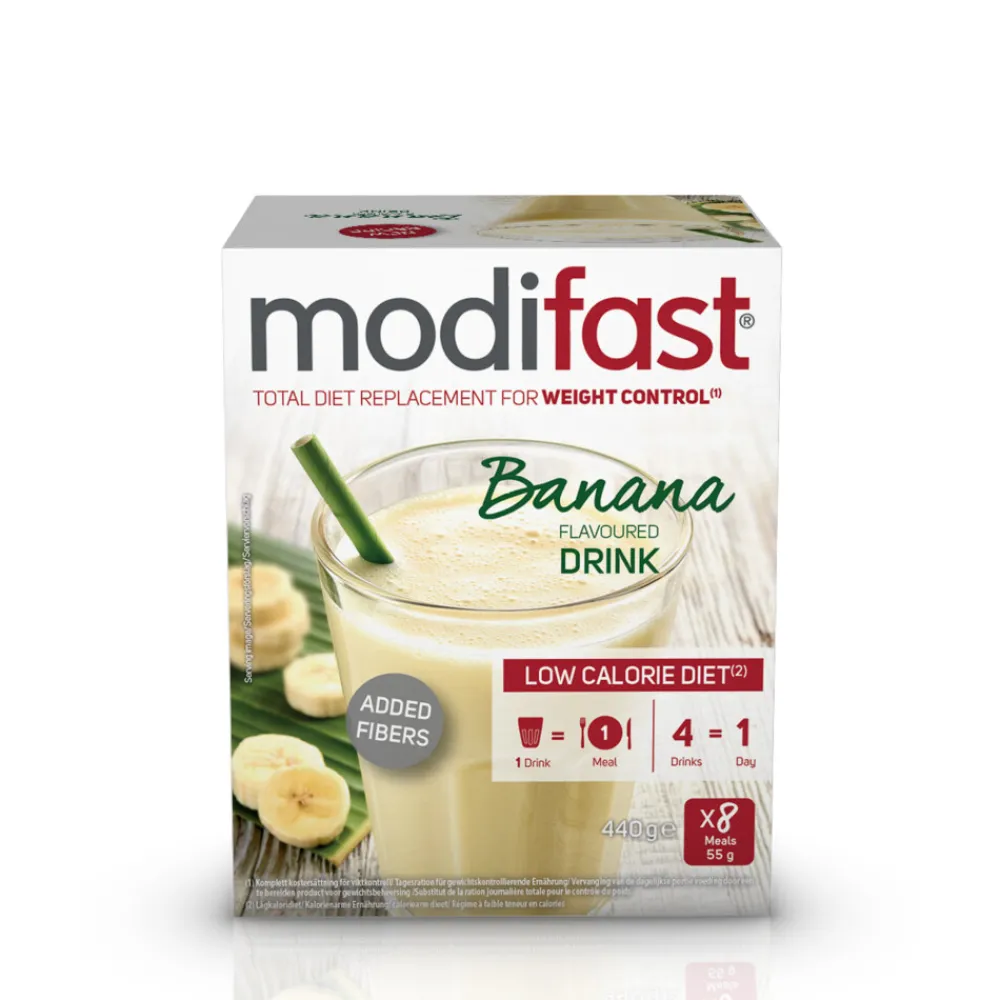 Dranken<Modifast Intensive Milkshake Banaan 8 x 55 gr