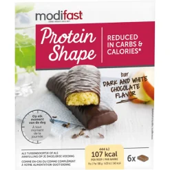 Snacks & Tussendoortjes<Modifast Protein Shape Reep Pure & Witte Chocolade 6 x 31 gr