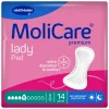 Premium Lady Pad 5 Druppels 1029ml Absorptie 14 stuks^Molicare Discount