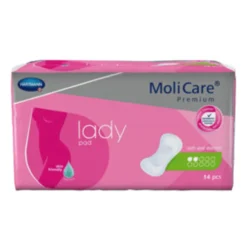 Incontinentie<Molicare Premium Lady Pad 2 Druppels 331 ml Absorptie 14 stuks