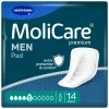 Incontinentie<Molicare Premium Men Pad 5 Druppels 852 ml Absorptie 14 stuks