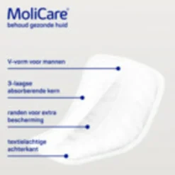 Incontinentie<Molicare Premium Men Pad 5 Druppels 852 ml Absorptie 14 stuks