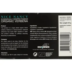 Sale Biologische Thee Verveine 20 stuks Thee