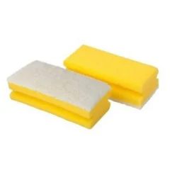 Schuursponsjes Krasvrij Easy Grip Geel 10 stuks^Multy Sale