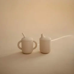 Drinkbeker met Rietje Shifting Sand^Mushie Clearance