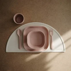 Clearance Kinderbestek Set Lepel en Vork Blush 1 set Servies & Drinkbekers