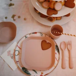 Clearance Kinderbestek Set Lepel en Vork Blush 1 set Servies & Drinkbekers