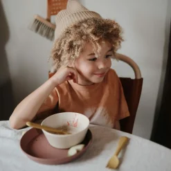 Servies & Drinkbekers<Mushie Kommen Set Vanilla 2 stuks