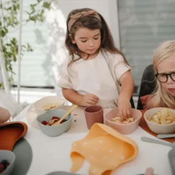 Kommen Set Vierkant Sage 2 stuks^Mushie Discount