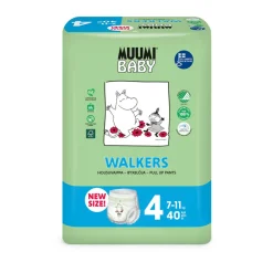 Luiers<Muumi baby 4 Luierbroekjes 7-11 kg 40 stuks
