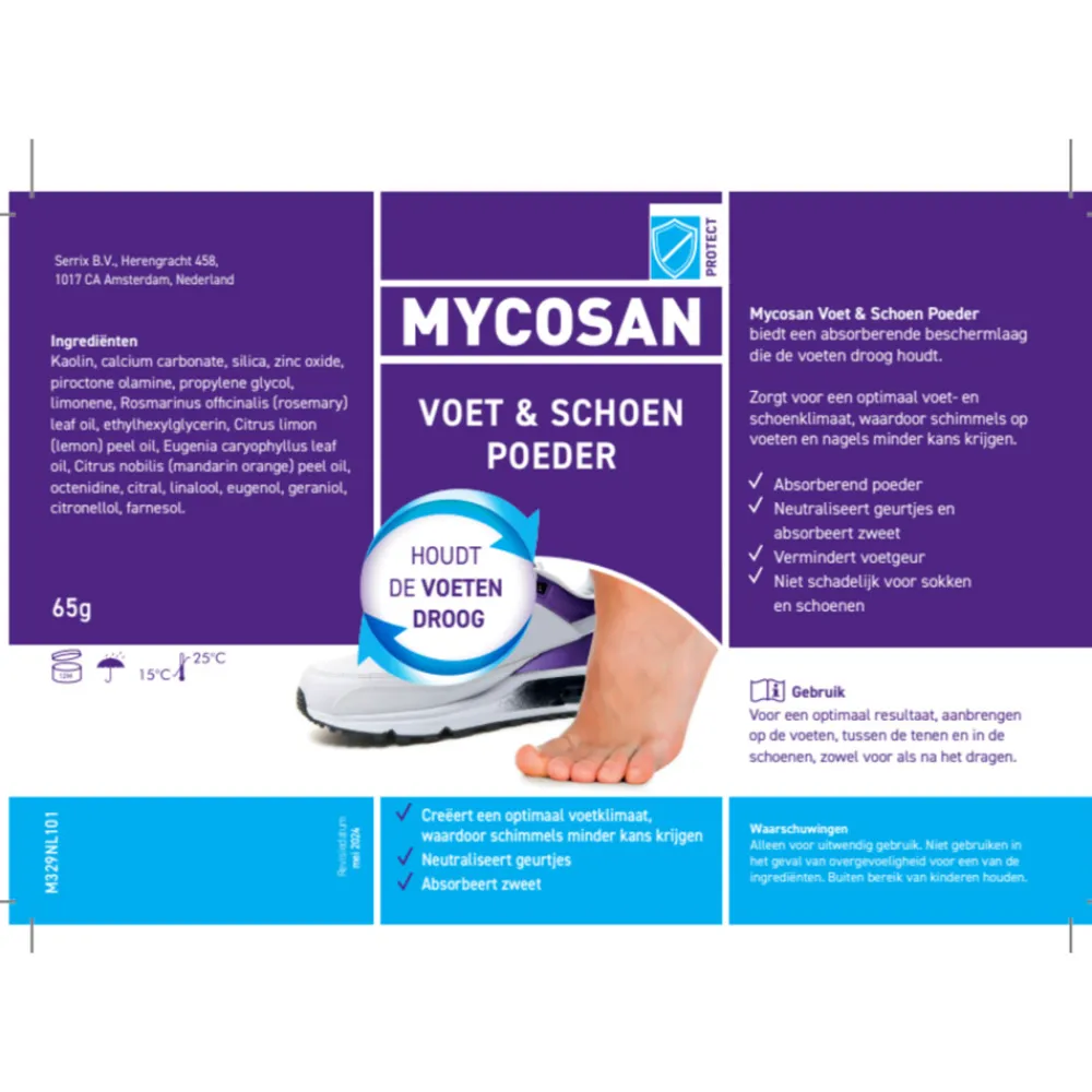 Wratten & Schimmels<Mycosan Protect Voet en Schoenpoeder 65 gr