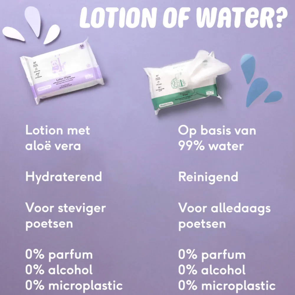 Babydoekjes<Naif Baby & Kids Lotion Billendoekjes Plasticvrij 8x54 = 432 stuks