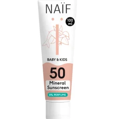 Baby & Kids Minerale Zonnebrandcréme 0% Parfum SPF 50 100 ml^Naif Hot