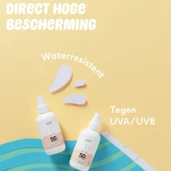 Hot Baby & Kids Minerale Zonnebrand Spray 0% parfum SPF 50 100 ml Lichaamsverzorging|Zonnebrand