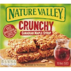 Lactosevrij|Snacks & Tussendoortjes<Nature Valley Crunchy Canadian Maple Syrup 5x2 stuks