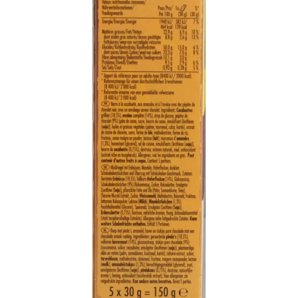 Snacks & Tussendoortjes<Nature Valley Sweet & Salty Nut Pure Chocolade 5 stuks